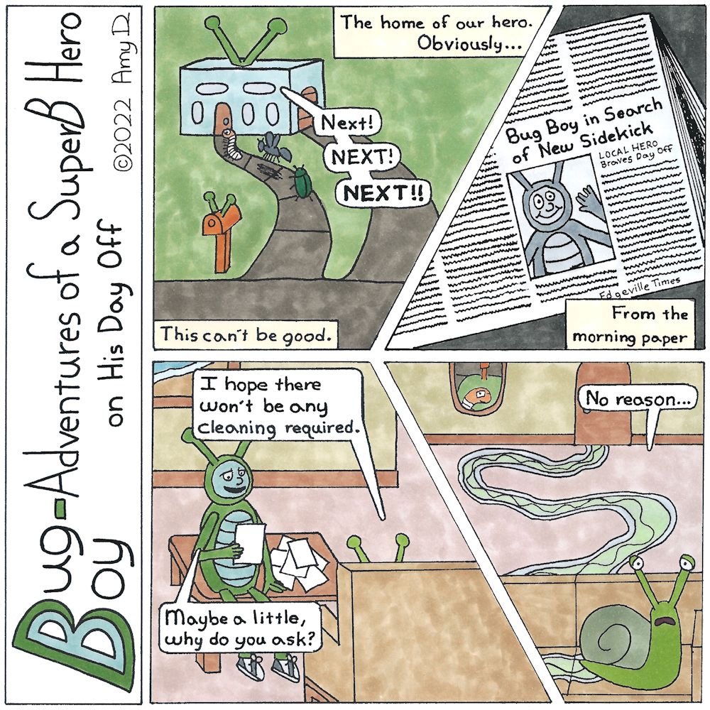 Downloadable Bug Boy® Comic Strip- 2022 Square- High Resolution