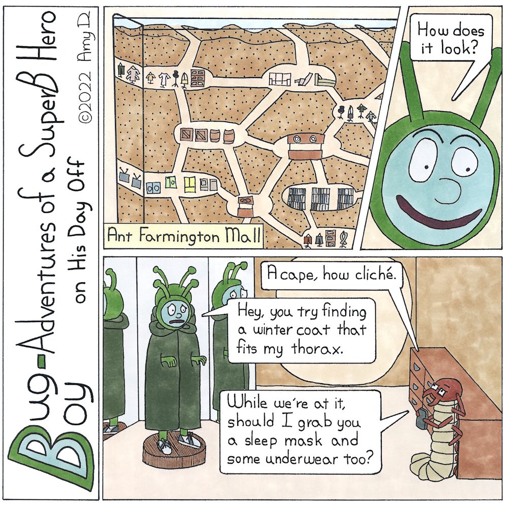Downloadable Bug Boy® Comic Strip- 2022 Square- High Resolution