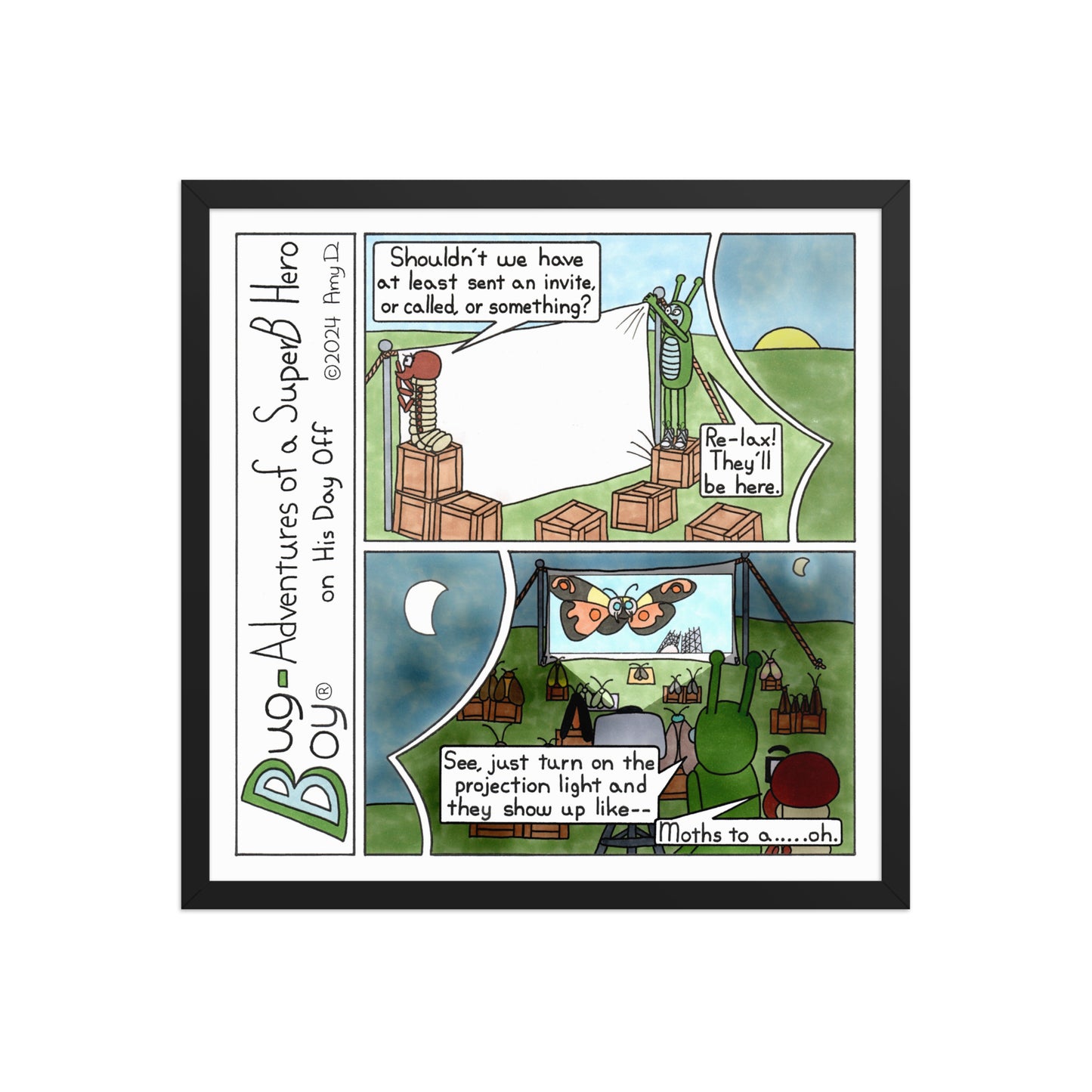 Moth Week - Comic Strip Prints - July 20th, 2024