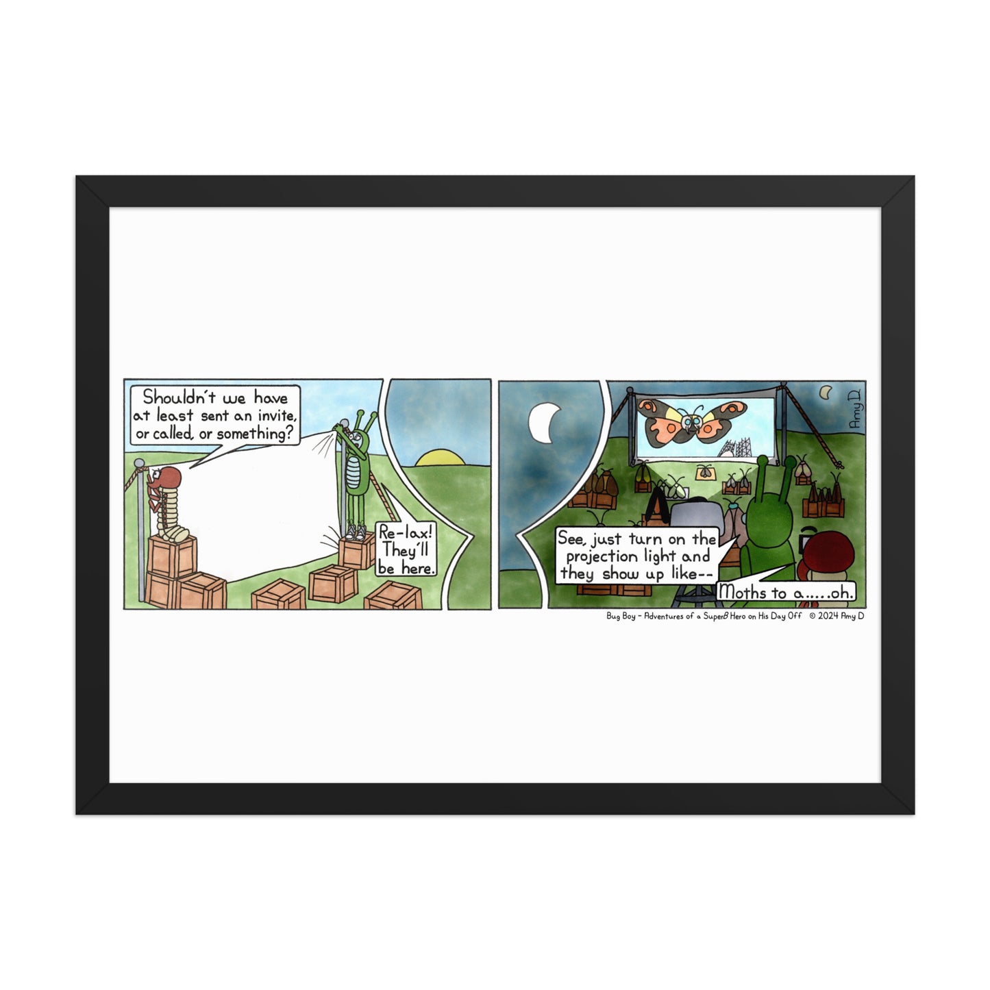 Moth Week - Comic Strip Prints - July 20th, 2024