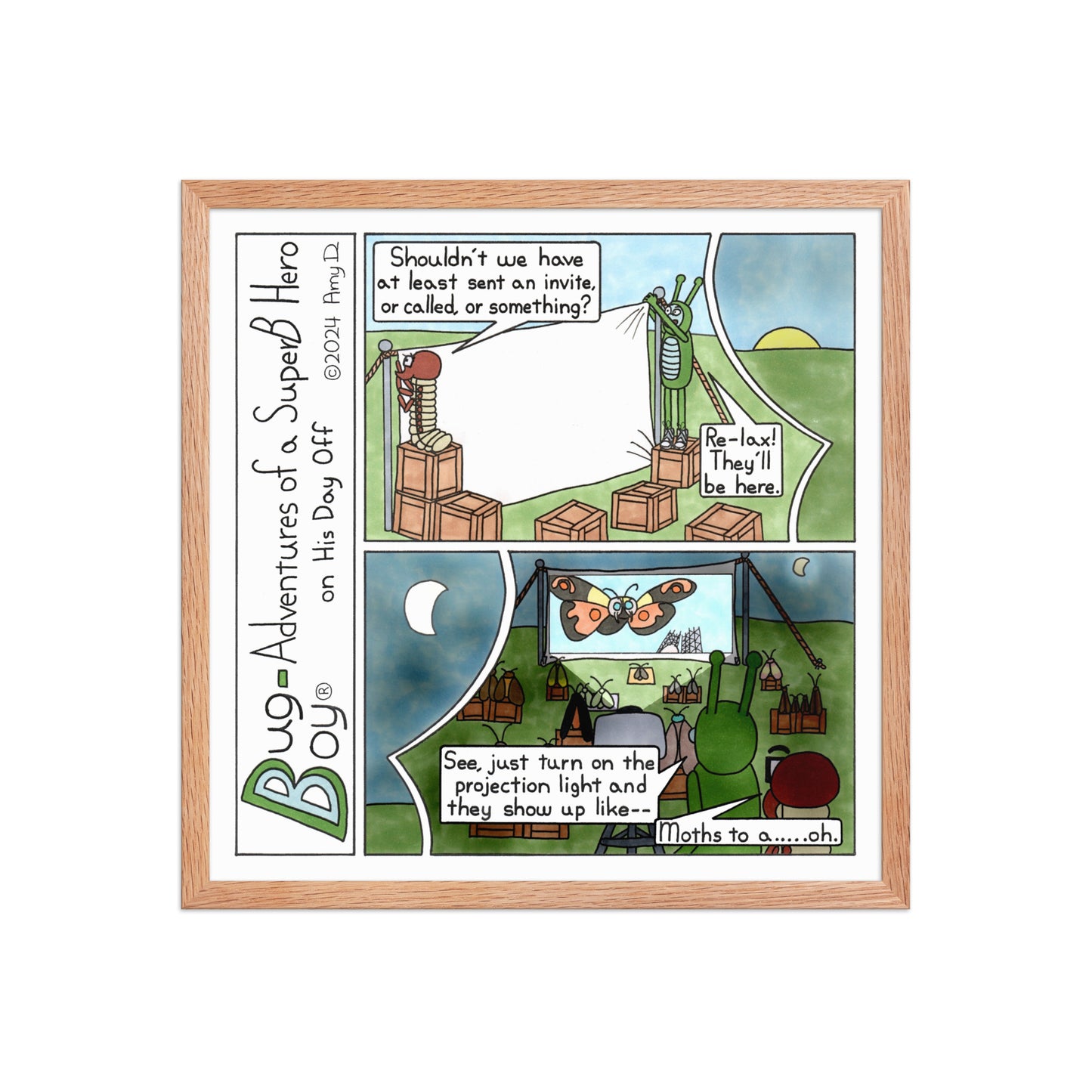 Moth Week - Comic Strip Prints - July 20th, 2024