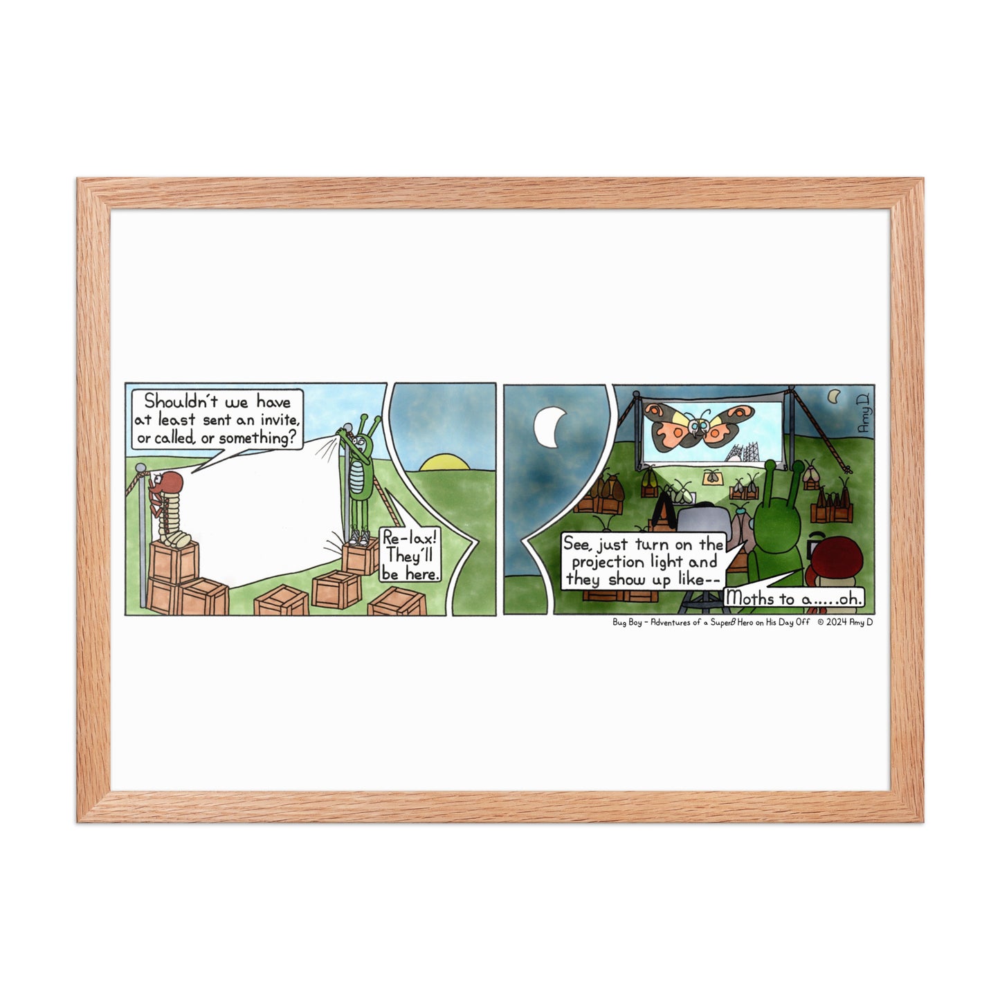 Moth Week - Comic Strip Prints - July 20th, 2024