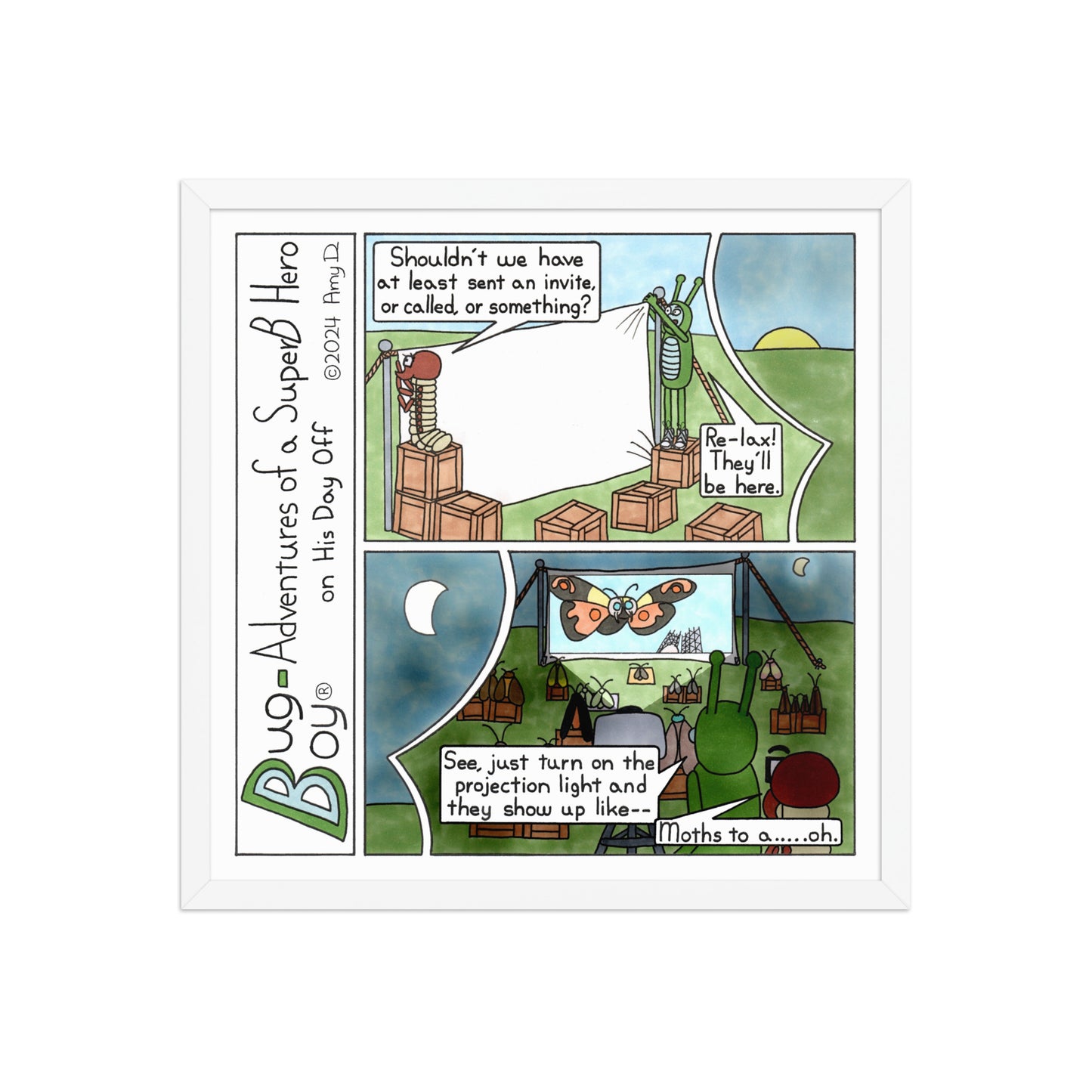 Moth Week - Comic Strip Prints - July 20th, 2024