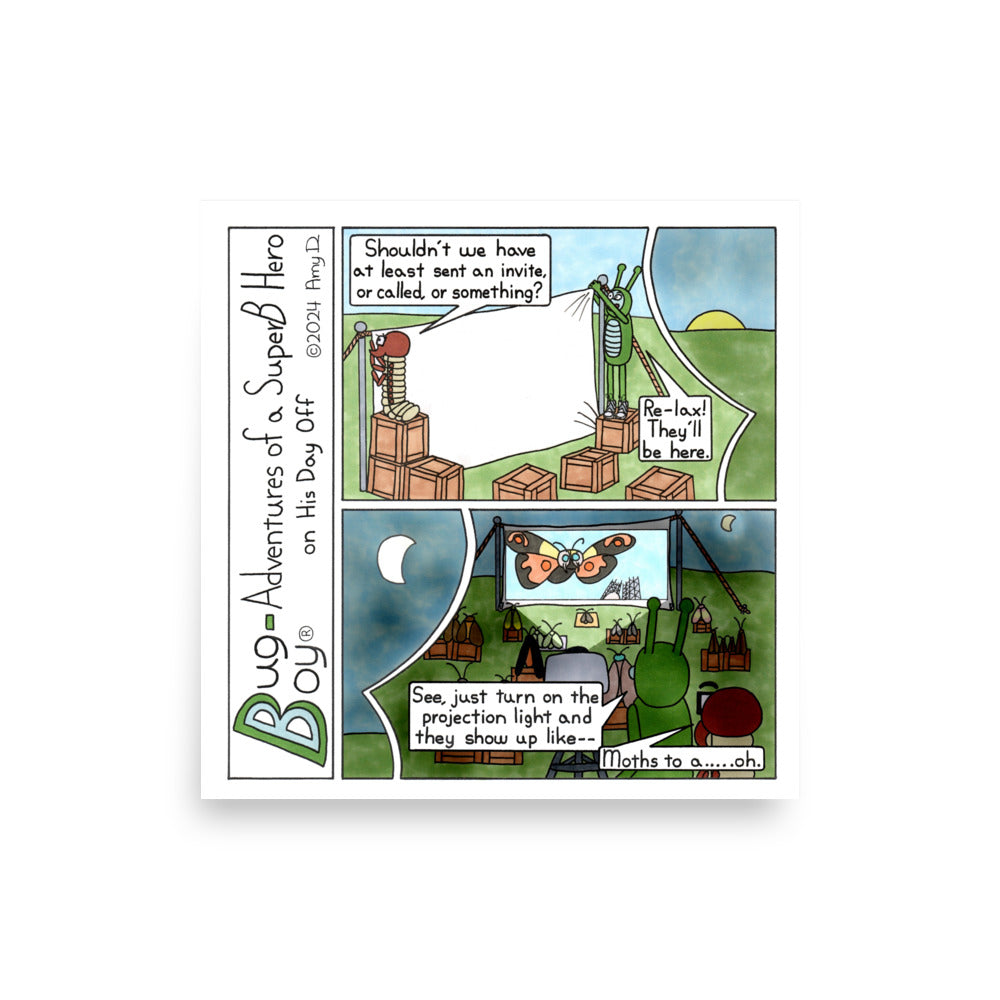 Moth Week - Comic Strip Prints - July 20th, 2024