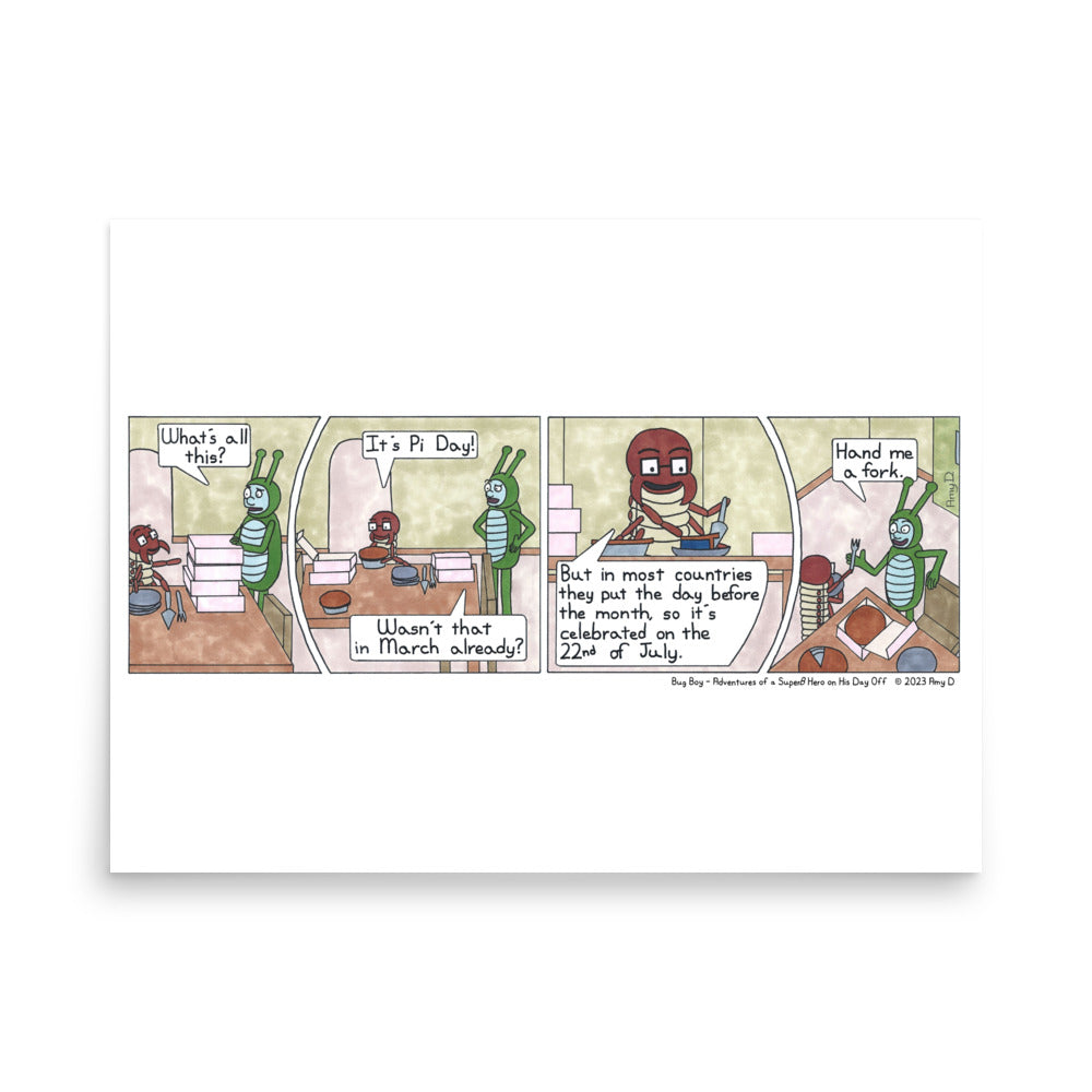 Pi(e) Day - Comic Strip Prints - July 22nd, 2023