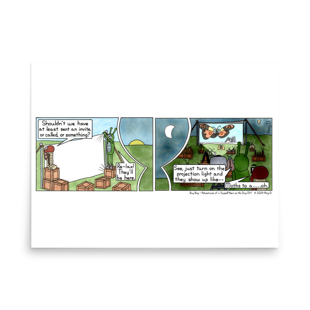 Moth Week - Comic Strip Prints - July 20th, 2024