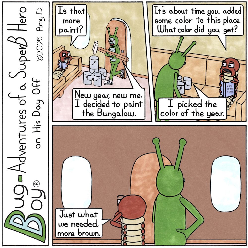 Bug Rodeo Comic Jan. 4th, 2025: Mocha Mousse - Bug Boy® Comics from The Bug Bungalow ...