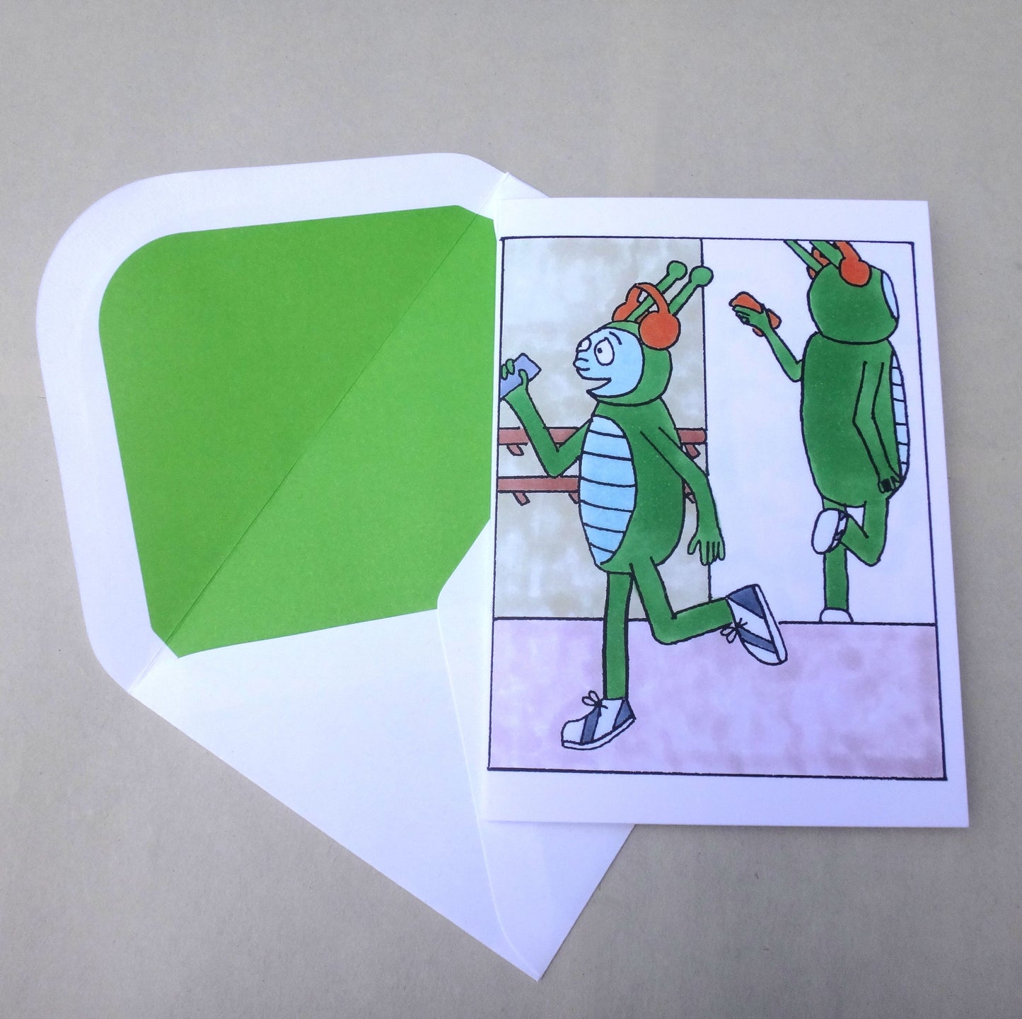 Bug Boy® Blank Greeting Cards (2+2 Panels)