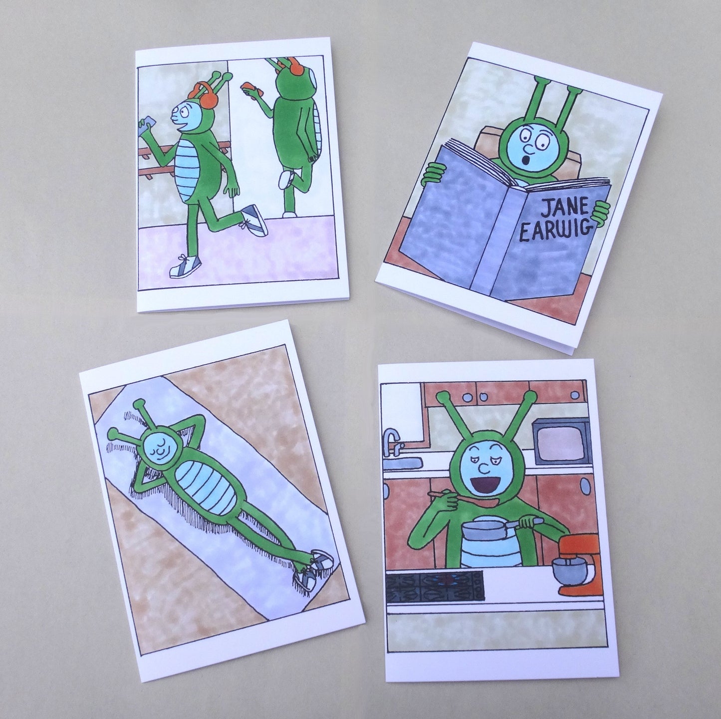 Bug Boy® Blank Greeting Cards (2+2 Panels)