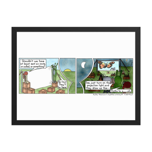 Moth Week - Comic Strip Prints - July 20th, 2024