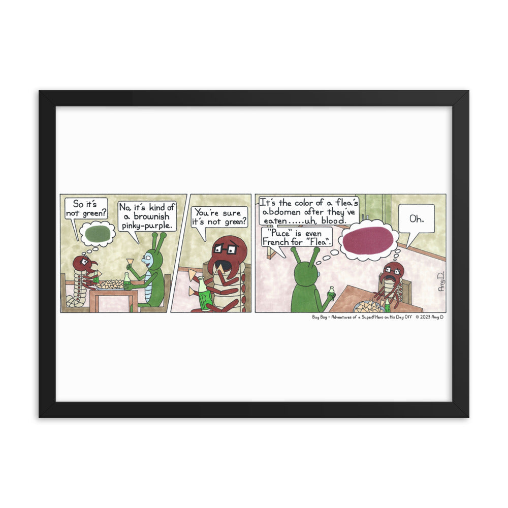 Bug Protest Comic Puce - Comic Strip Prints - Offical Bug Boy® Merch from The Bug ...