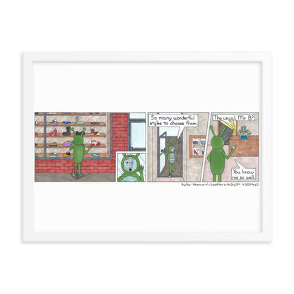 Shoe Shopping - Comic Strip Prints