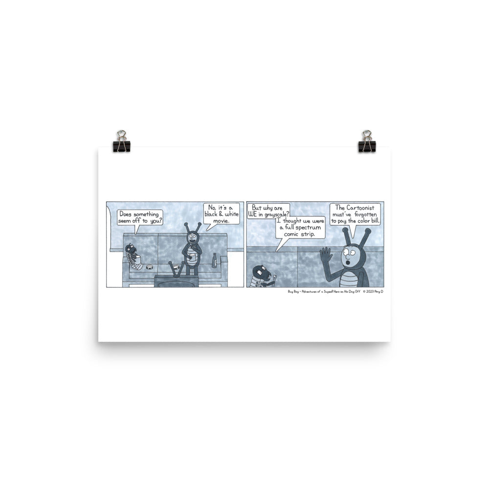 Black & White - Comic Strip Prints