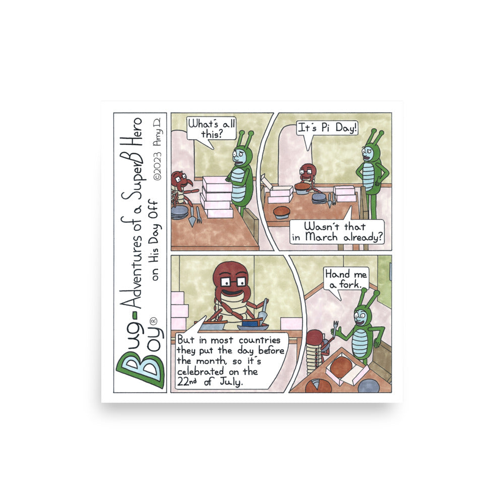 Pi(e) Day - Comic Strip Prints