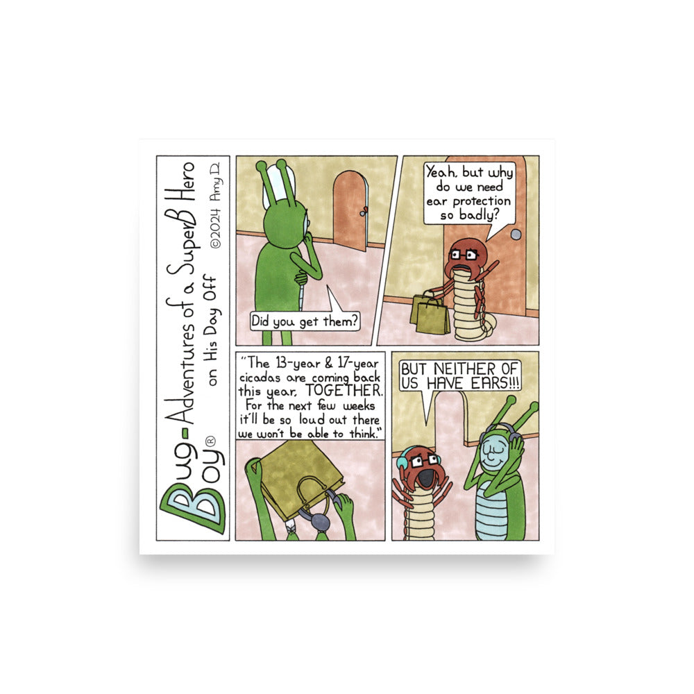 Cicadas - Comic Strip Prints - Apr. 27th, 2024