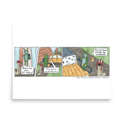 Car Wash - Comic Strip Prints