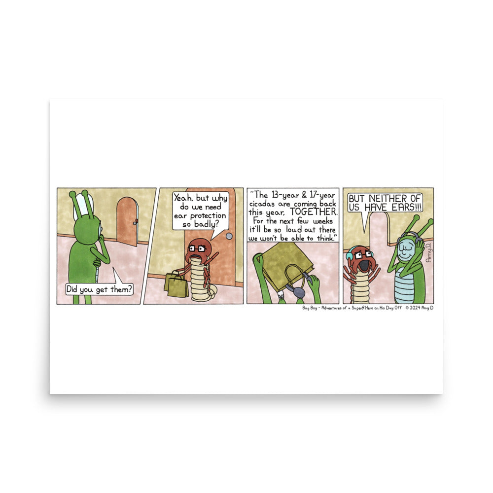 Cicadas - Comic Strip Prints - Apr. 27th, 2024