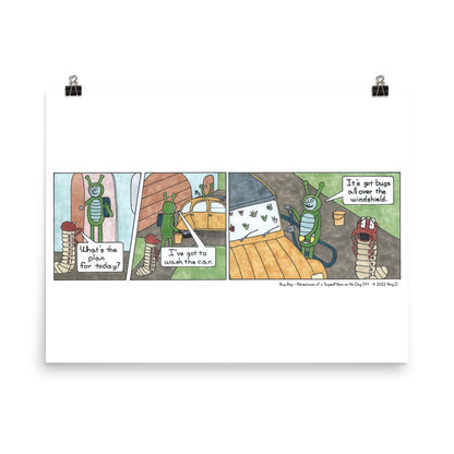 Car Wash - Comic Strip Prints