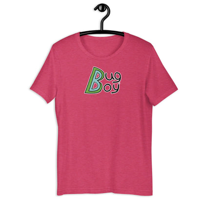 Bug Boy Logo T-Shirt in Heather Raspberry - from The Bug Bungalow